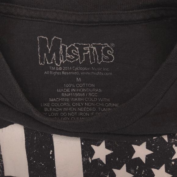 Misfits Band Short Sleeve Crew Neck Graphic T-Shirt Mens Size Medium M Black - Picture 3 of 9
